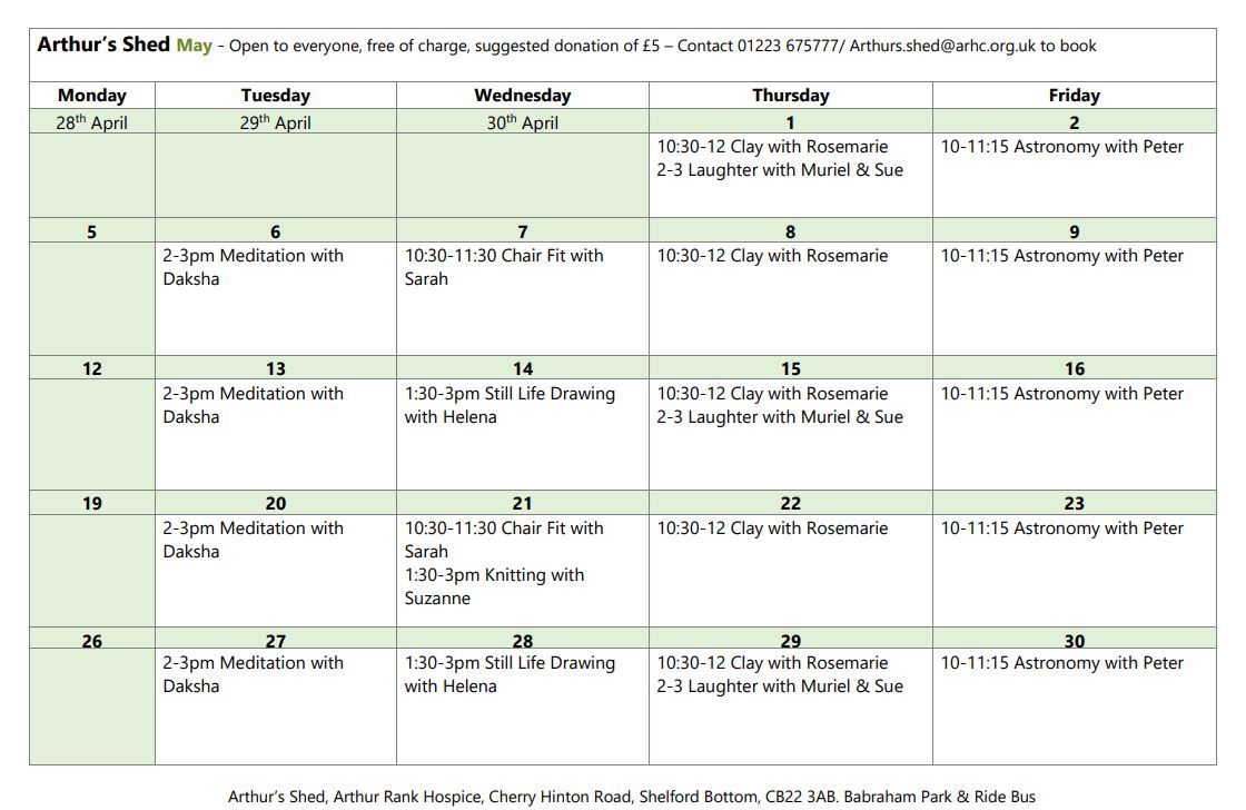 May Calender