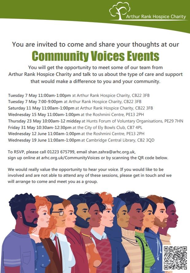 Arthur Rank Community Voices Events